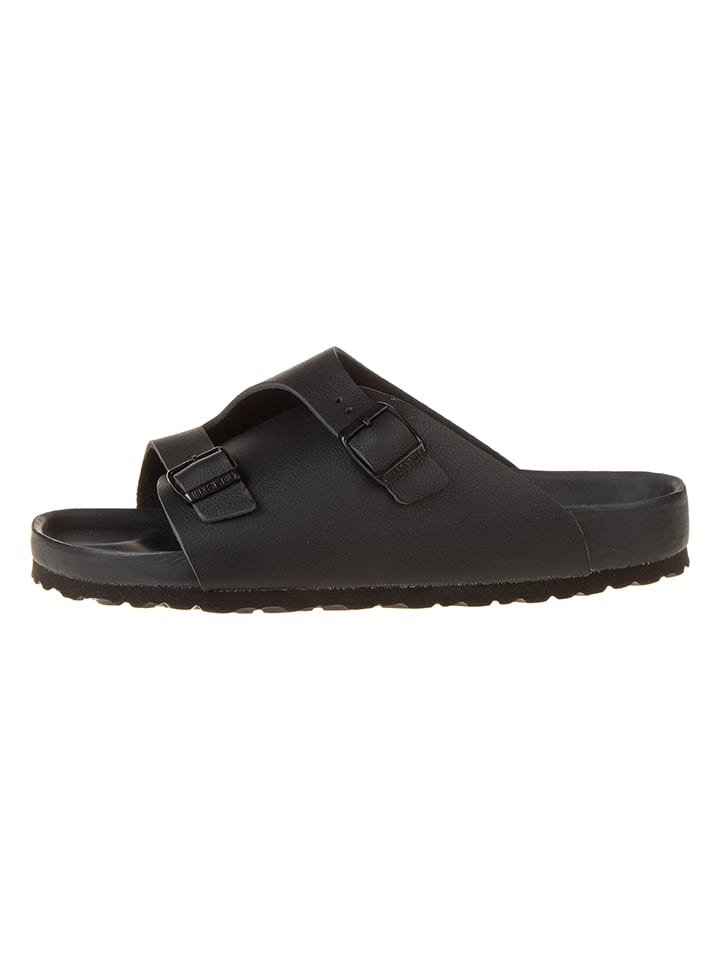 Birkenstock Skórzane klapki "Zurich" w kolorze czarnym rozmiar: 43