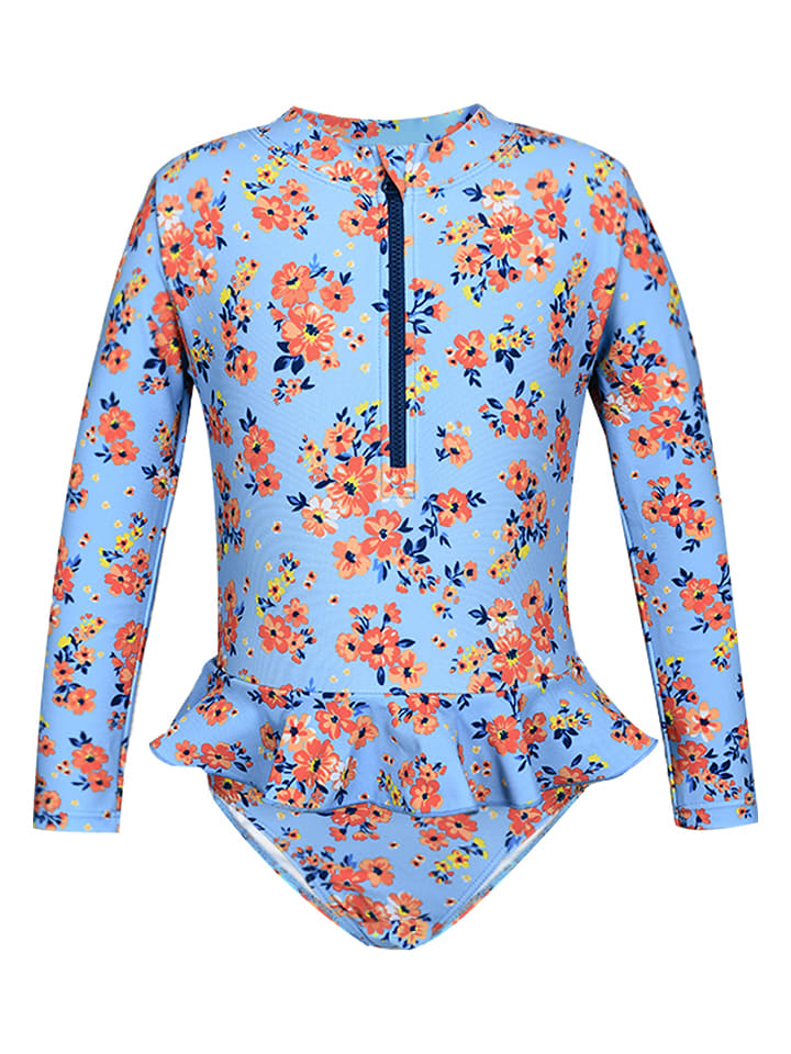 Peek U Strój kąpielowy "Aarna" w kolorze niebiesko-pomarańczowym rozmiar: 92