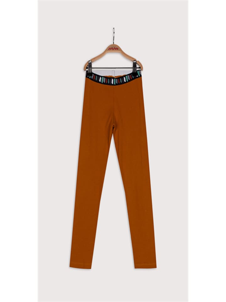 zeyland Baby & Kids Legginsy w kolorze brązowym rozmiar: 152