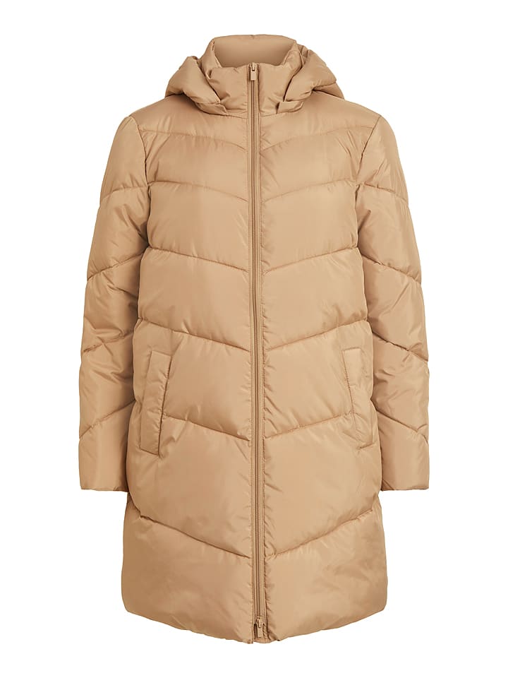 Płaszcz pikowqany "Viadaya" w jasnobrązowym