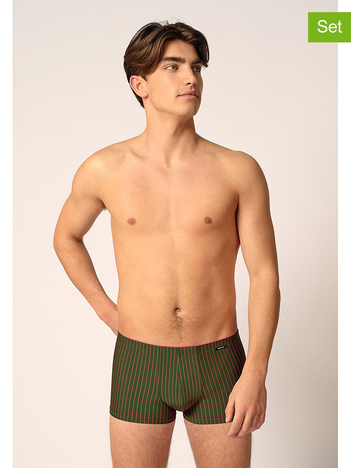 Skiny Bokserki (2 pary) w kolorze brązowo-oliwkowym rozmiar: XL