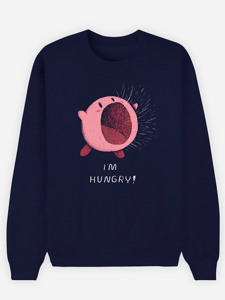 WOOOP Bluza "I'm Hungry" w kolorze granatowym rozmiar: XXL