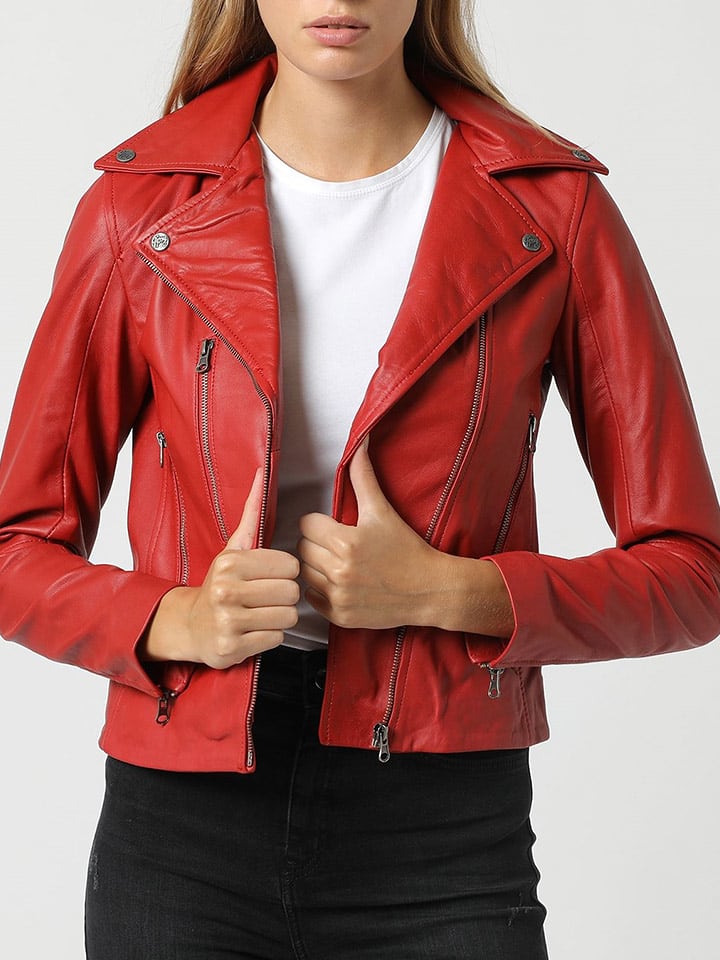 Isaco und Kawa Skórzana kurtka w kolorze czerownym rozmiar: 36