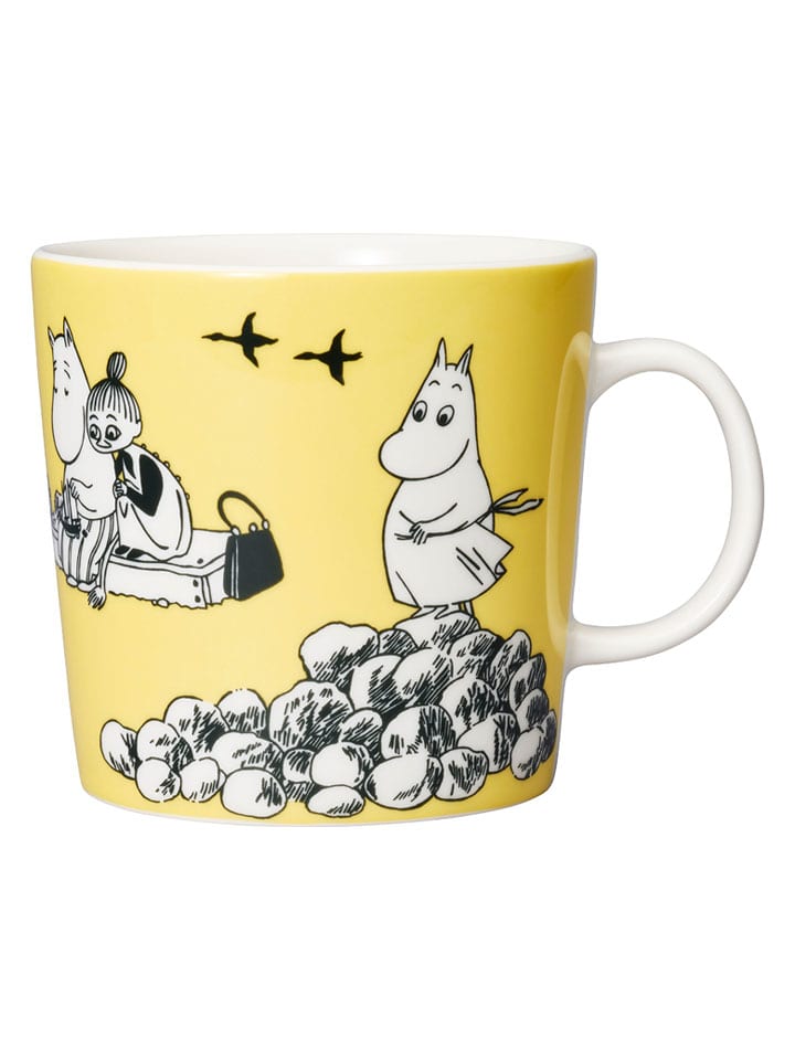 Moomin Kubek w kolorze żółto-białym - 400 ml rozmiar: onesize