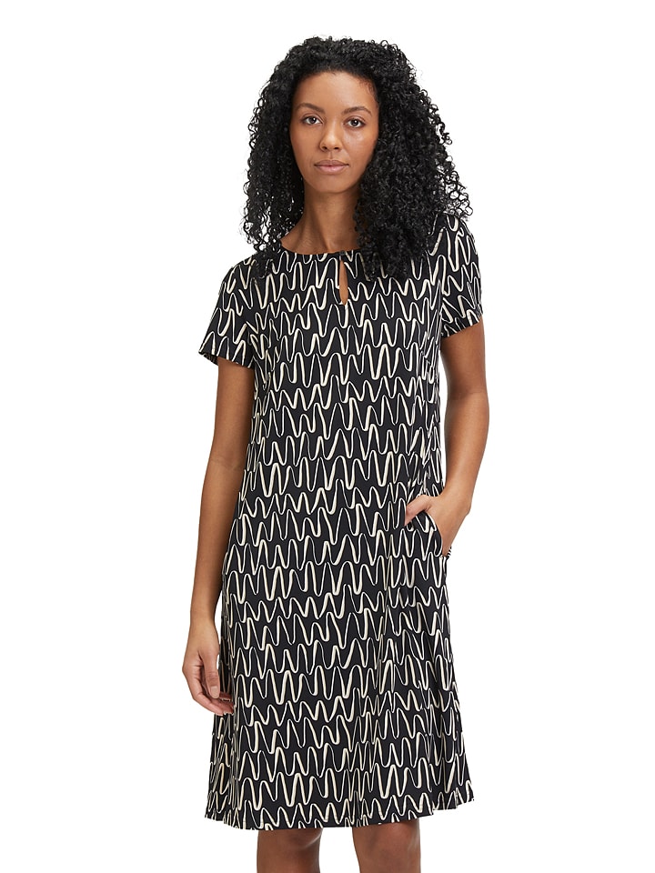 Betty Barclay Sukienka w kolorze czarno-kremowym rozmiar: 40