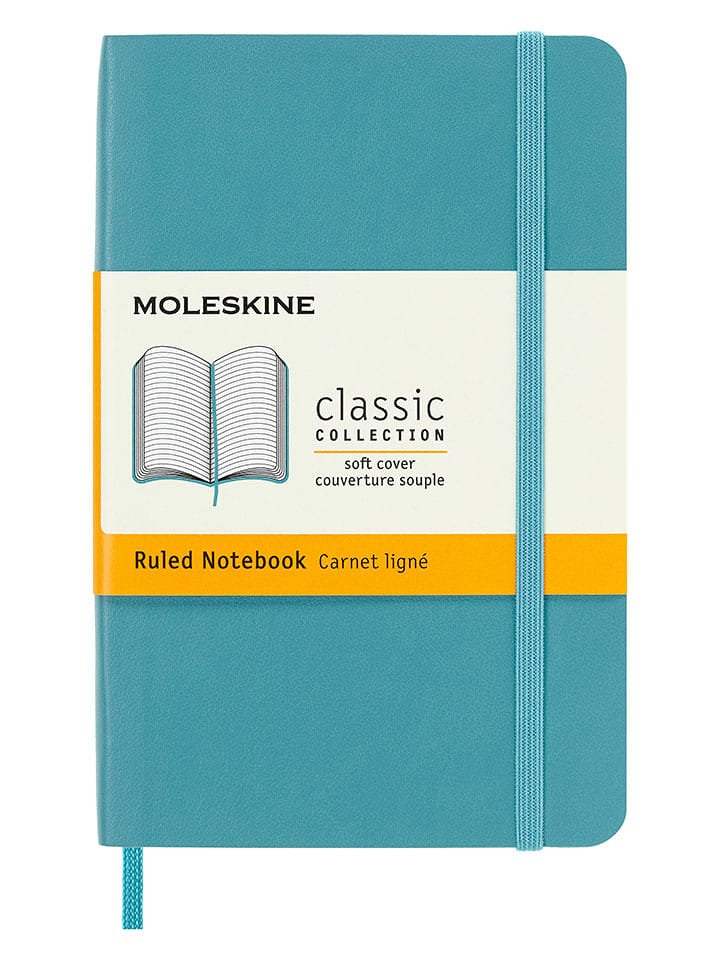 Moleskine Notatnik w kolorze turkusowym - 9 x 14 cm rozmiar: onesize