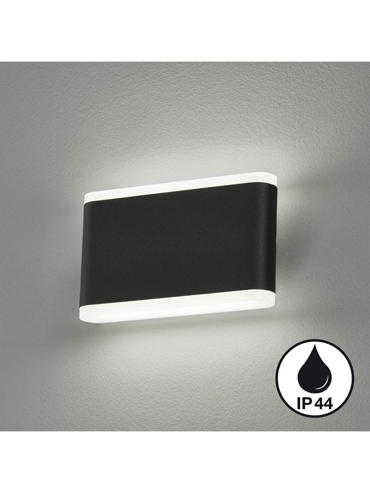 FISCHER & HONSEL Lampa zewnętrzna LED "Scounce" w kolorze czarnym - 17,5 x 10,5 x 5 cm rozmiar: onesize