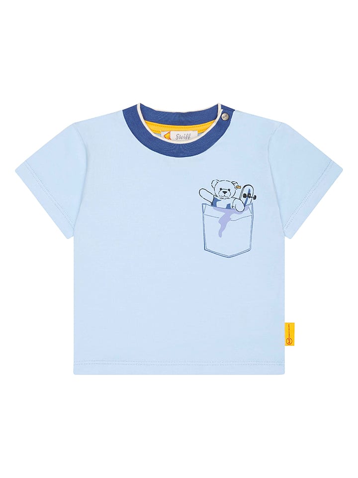 Steiff Koszulka w kolorze błękitnym rozmiar: 92