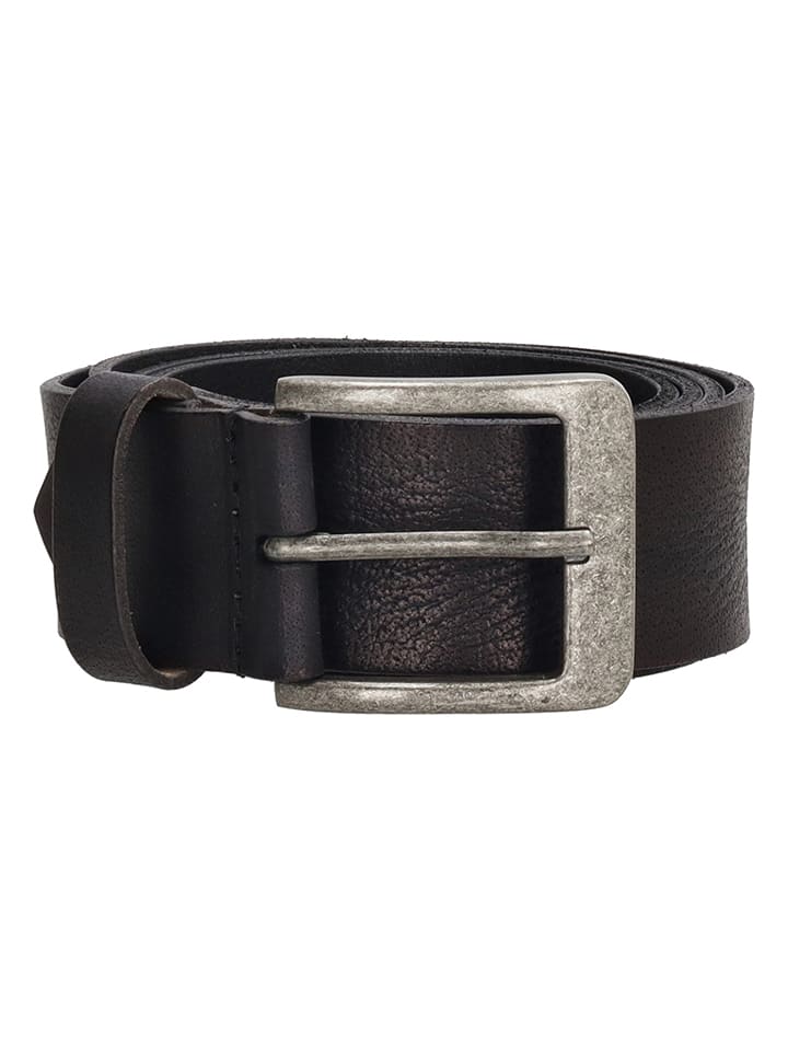 HIDE & STITCHES Skórzany pasek w kolorze czarnym rozmiar: 105