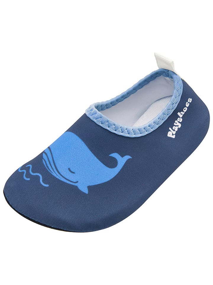 Playshoes Buty "Wal" w kolorze granatowym do chodzenia na boso rozmiar: 28/29