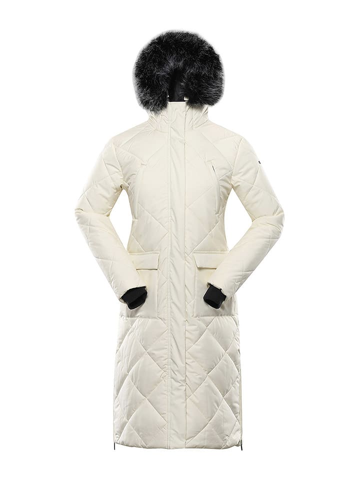 Alpine Pro Płaszcz pikowany "Gosbera" w kolorze białym rozmiar: L