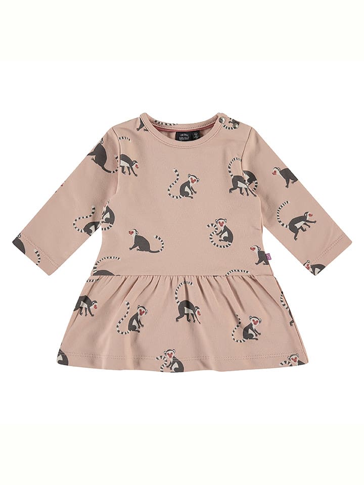 Babyface Sukienka w kolorze beżowo-antracytowym rozmiar: 68