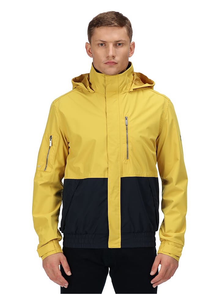 Regatta Kurtka funkcyjna "Feelding" w kolorze granatowo-żółtym rozmiar: L