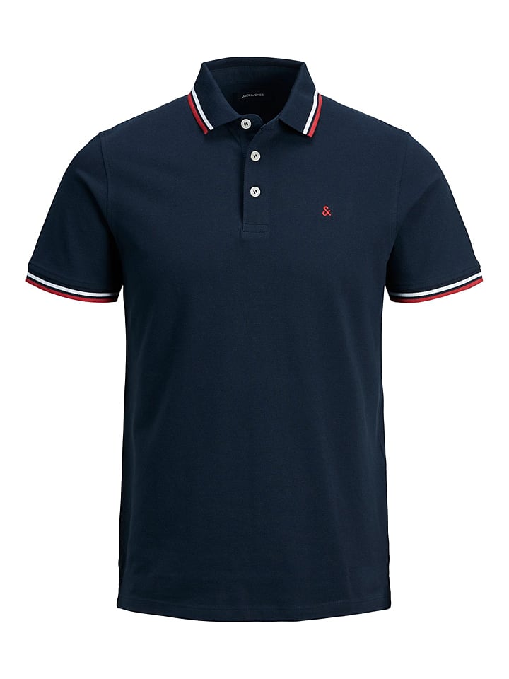 Jack & Jones Koszulka polo w kolorze granatowym rozmiar: L