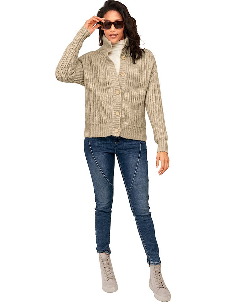 Heine Kardigan w kolorze beżowym rozmiar: 34