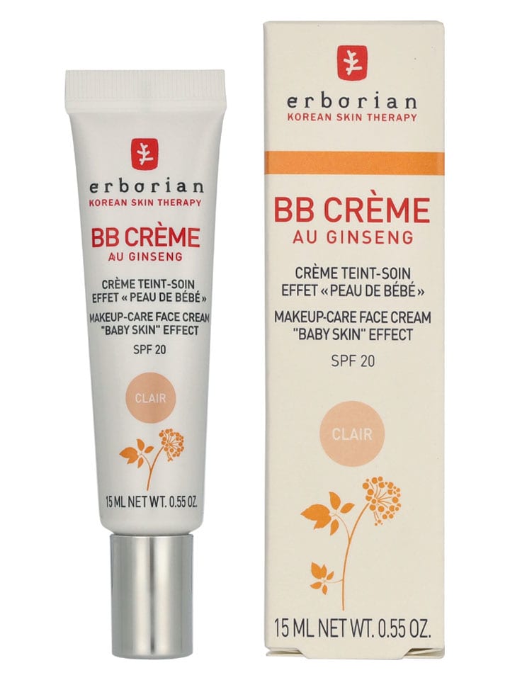 erborian Krem BB "Au Ginseng 5-In-1 Baby Skin Effect - Clair" - SPF 20 - 15 ml rozmiar: onesize