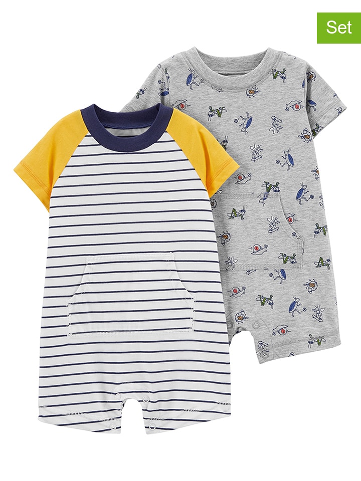 Rampersy (2 szt.) w kolorze szarym