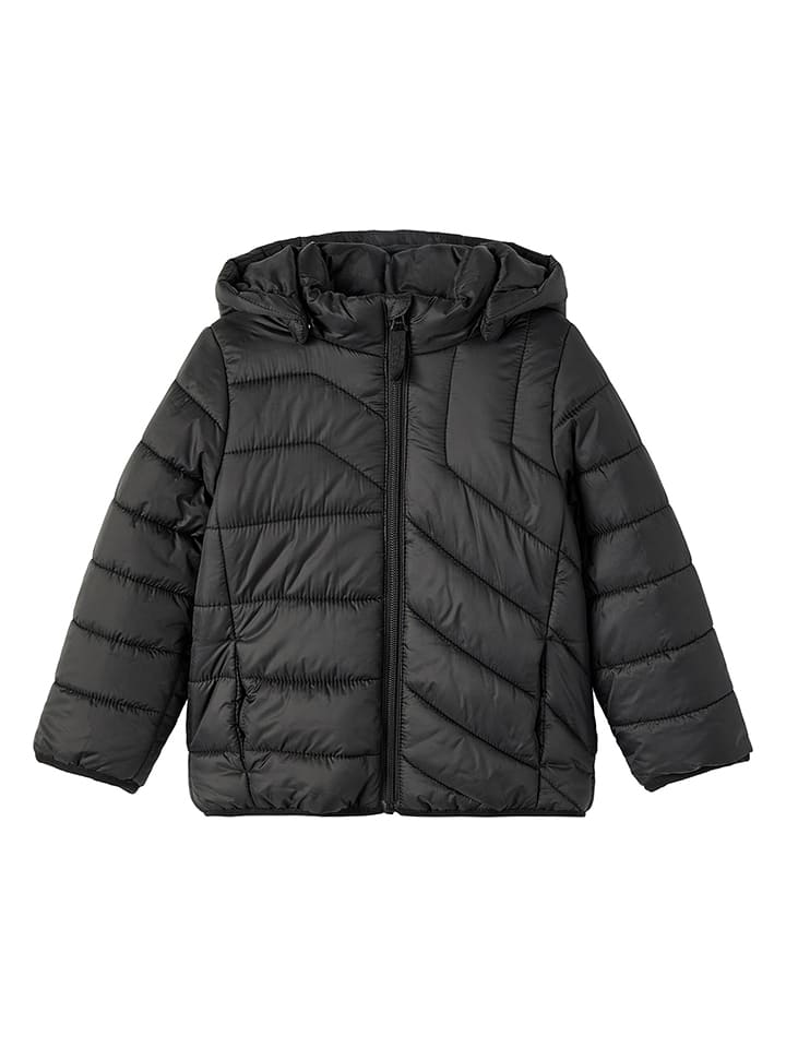 Kurtka pikowana "Maxon" w kolorze czarnym