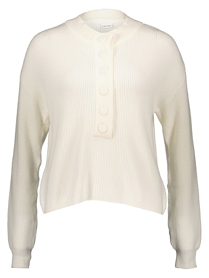LASCANA Sweter w kolorze kremowym rozmiar: 36/38
