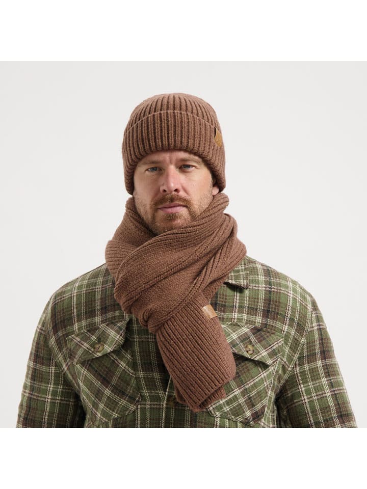 TRAVELIN' Czapka w kolorze jasnobrązowym rozmiar: onesize