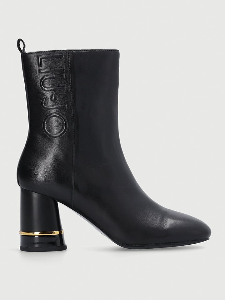 Liu Jo Skórzane botki w kolorze czarnym rozmiar: 39