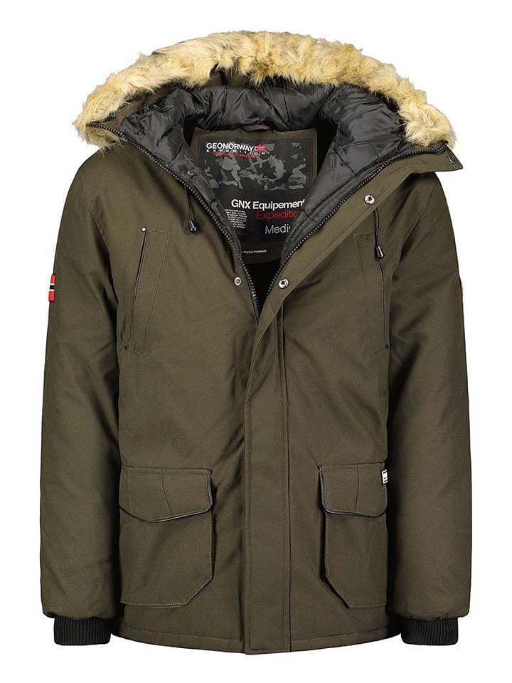 Geographical Norway Parka "Claude" w kolorze khaki rozmiar: 128