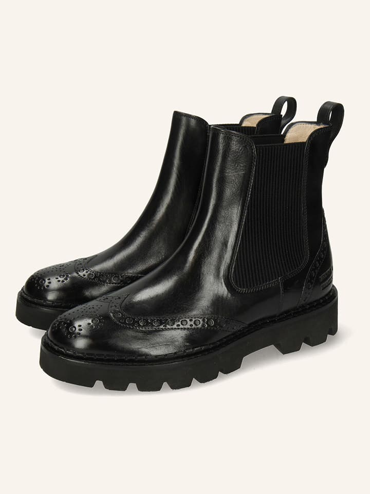 MELVIN & HAMILTON Skórzane sztyblety "Jade 8" w kolorze czarnym rozmiar: 41