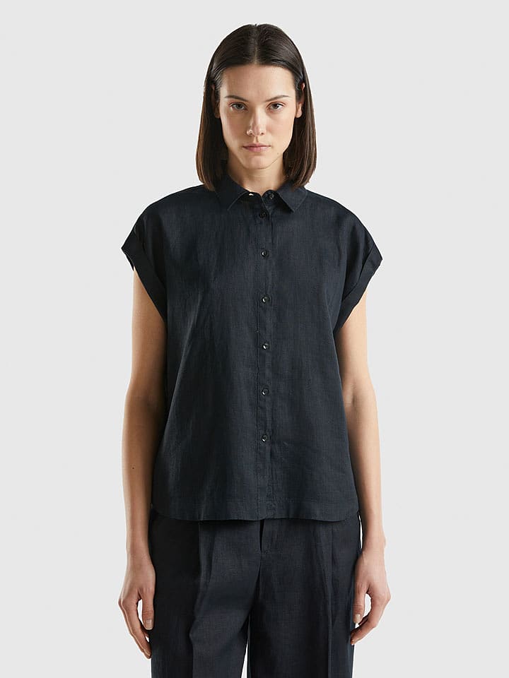 Benetton Bluzka w kolorze czarnym rozmiar: S