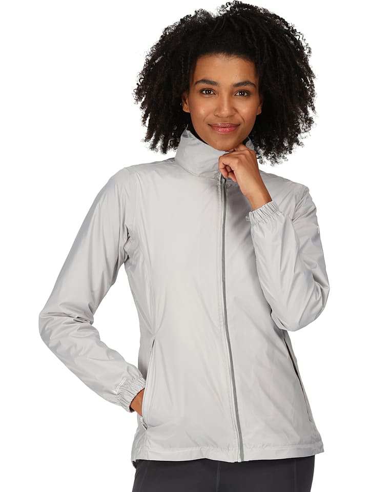 Regatta Kurtka przeciwdeszczowa "Corinne IV" w kolorze jasnoszarym rozmiar: 40