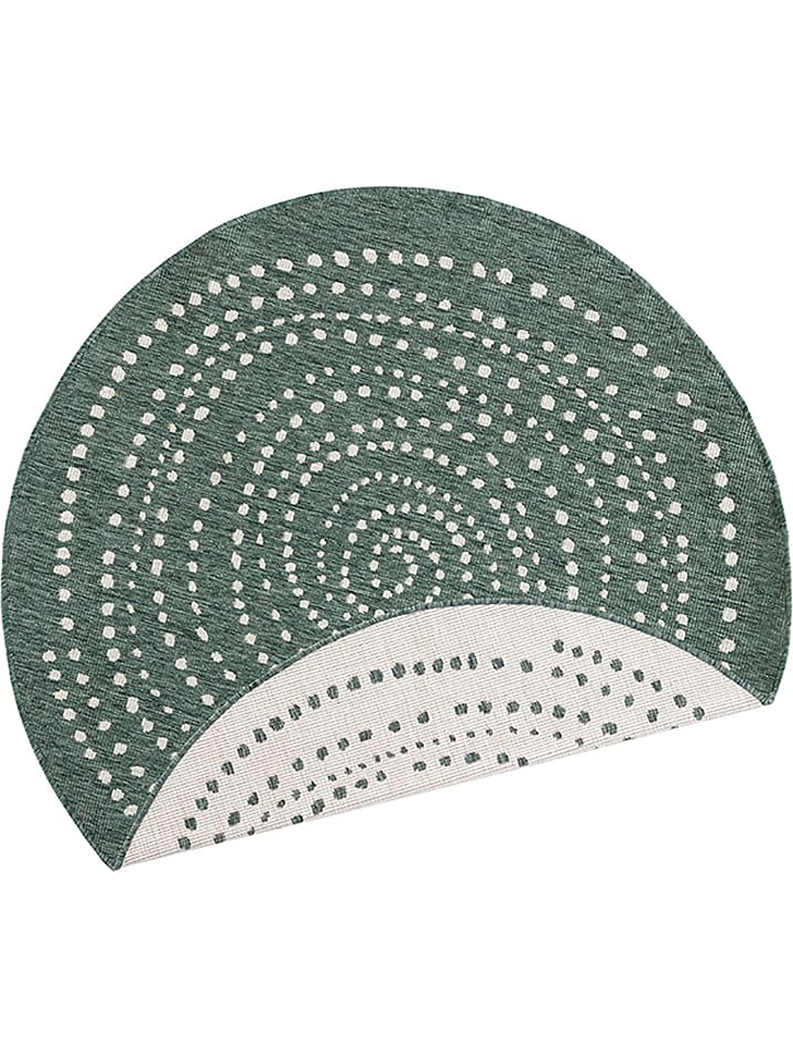 Hanse Home Dwustronny dywan zewnętrzny "Bali" w kolorze zielono-kremowym rozmiar: 200 cm