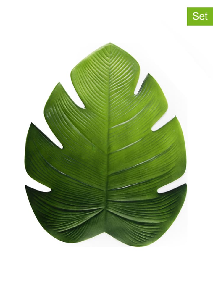 Trendy Kitchen by EXCÉLSA Podkładki stołowe (6 szt.) "Tropical" w kolorze zielonym - 48 x 38 cm rozmiar: onesize