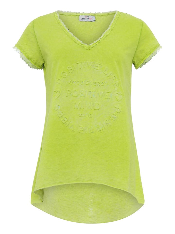 Zwillingsherz Koszulka w kolorze limonkowym rozmiar: L/XL