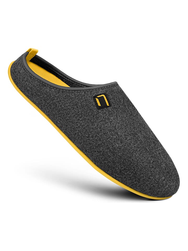 Nanga shoes Kapcie w kolorze szaro-żółtym rozmiar: 37