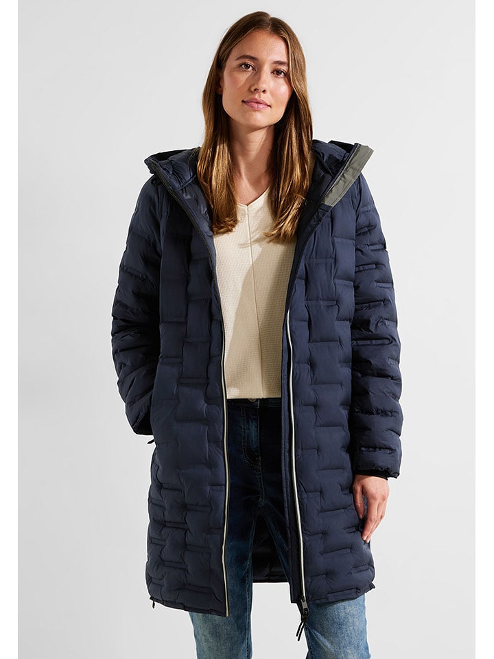 Cecil Płaszcz pikowany w kolorze granatowym rozmiar: XS