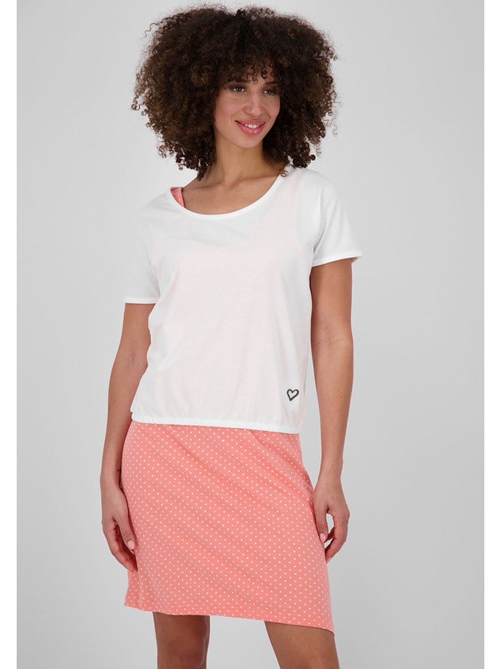 alife and kickin 2-częściowy zestaw "SunnyAK" w kolorze biało-brzoskwiniowym rozmiar: XXL