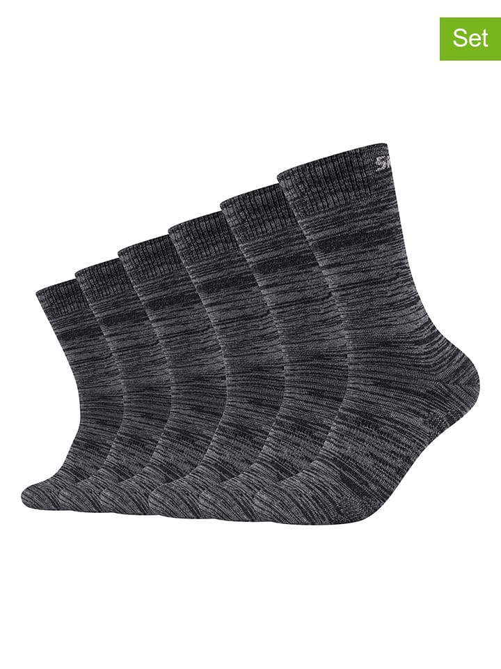 Skechers Skarpety (6 par) w kolorze szarym rozmiar: 35-38