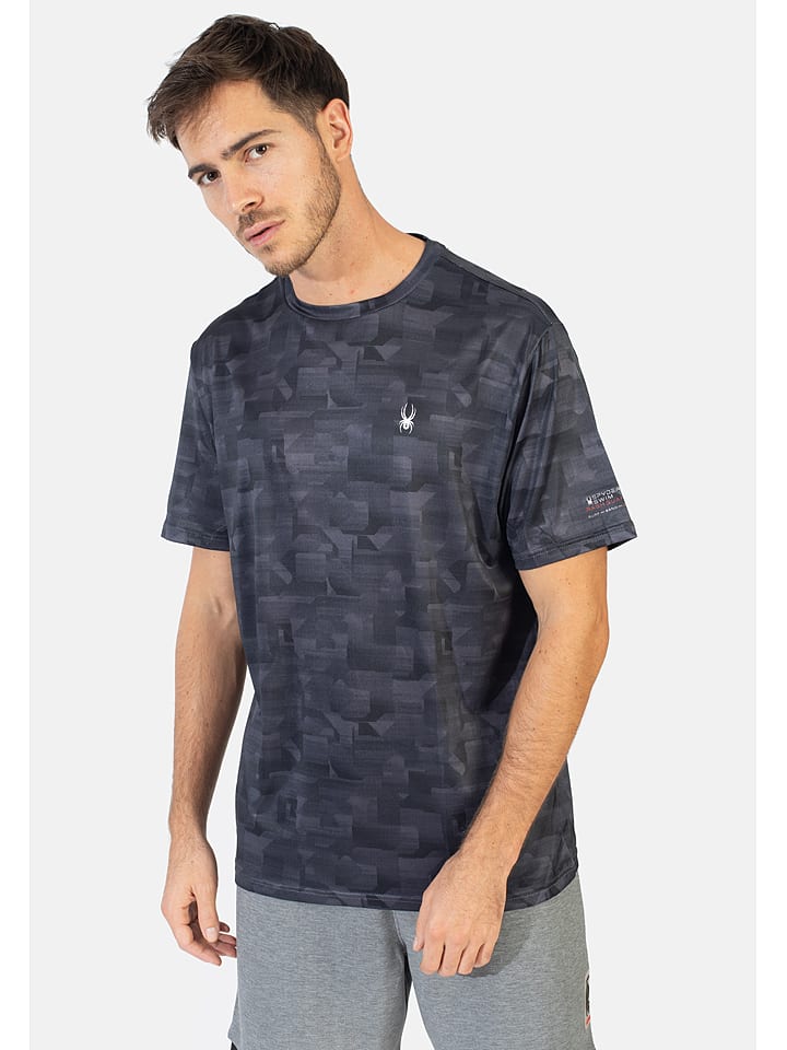 SPYDER Koszulka sportowa w kolorze antracytowym rozmiar: XL