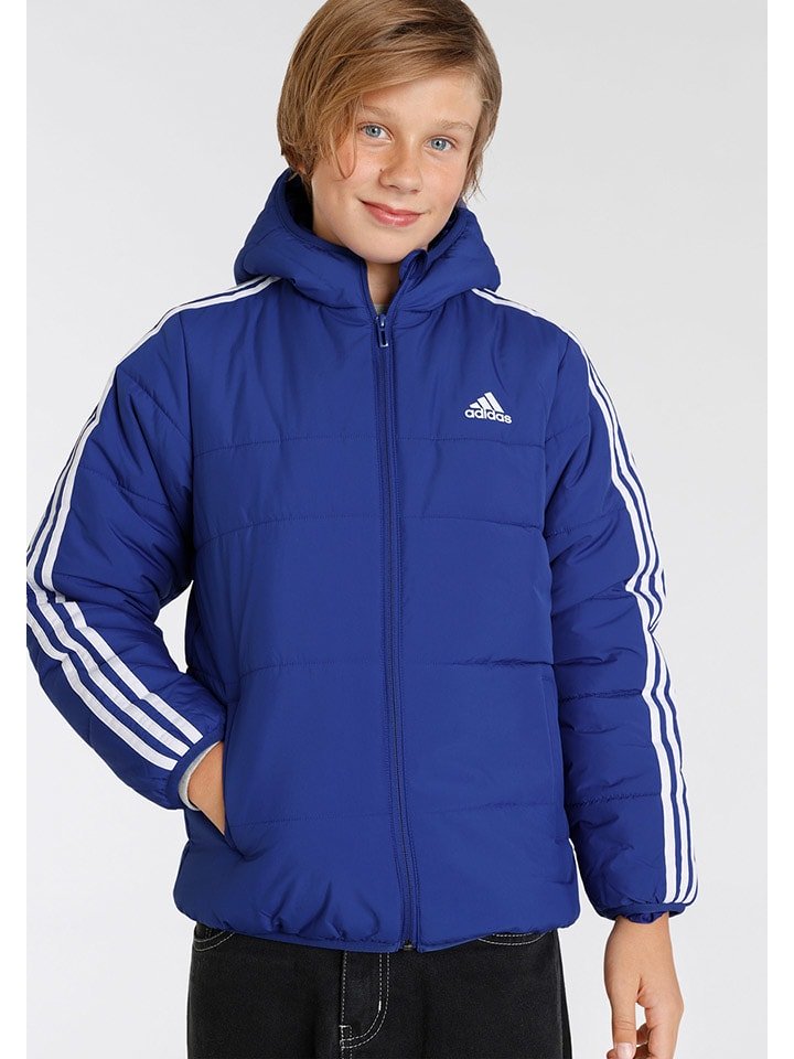 adidas Kurtka pikowana w kolorze niebieskim rozmiar: 176