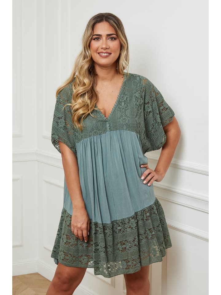 Plus Size Company Sukienka w kolorze khaki rozmiar: 40