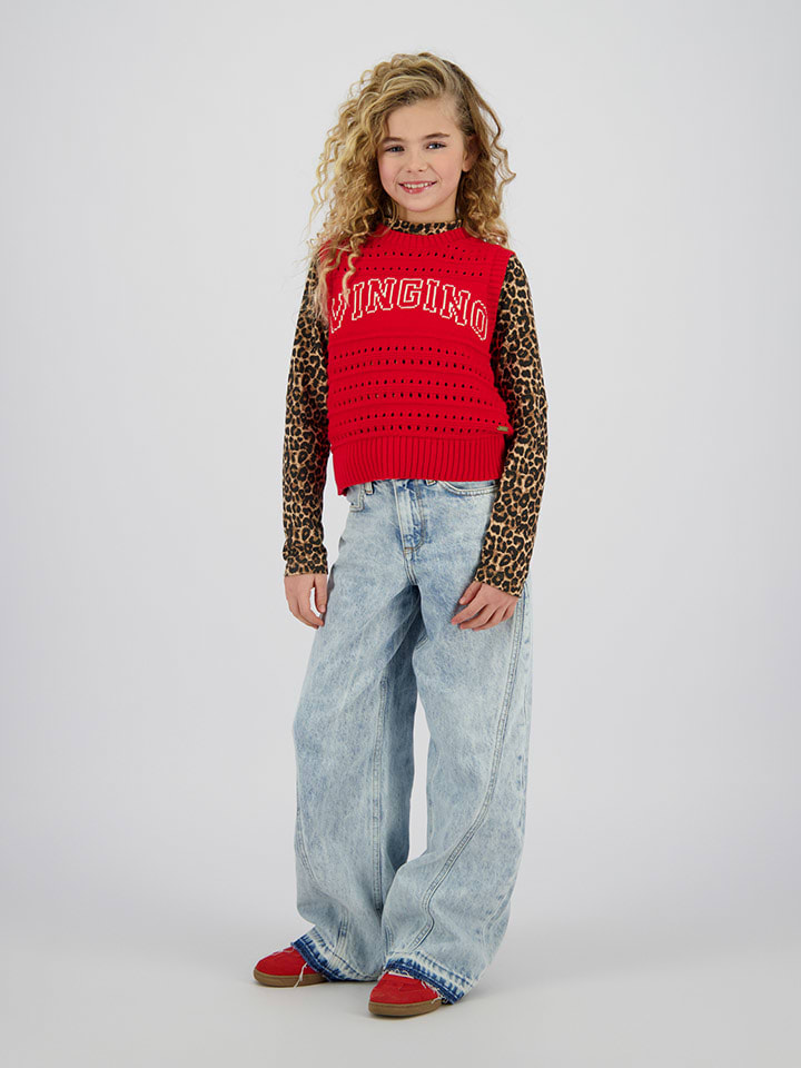 Vingino Bezrękawnik "Minny" w kolorze czerwonym rozmiar: 128