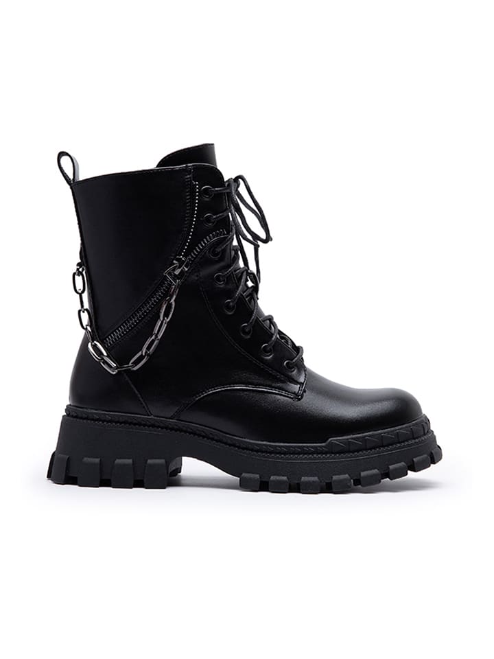 Botki w kolorze czarnym