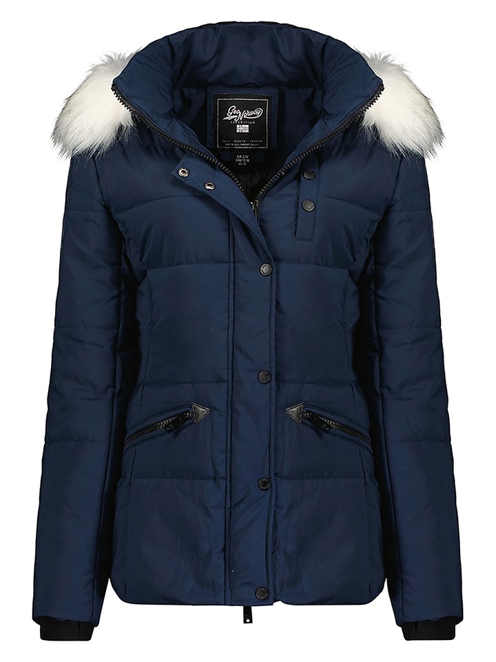 Geographical Norway Parka "Chester" w kolorze granatowym rozmiar: 176