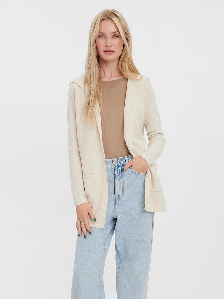 Vero Moda Kardigan w kolorze kremowym rozmiar: S