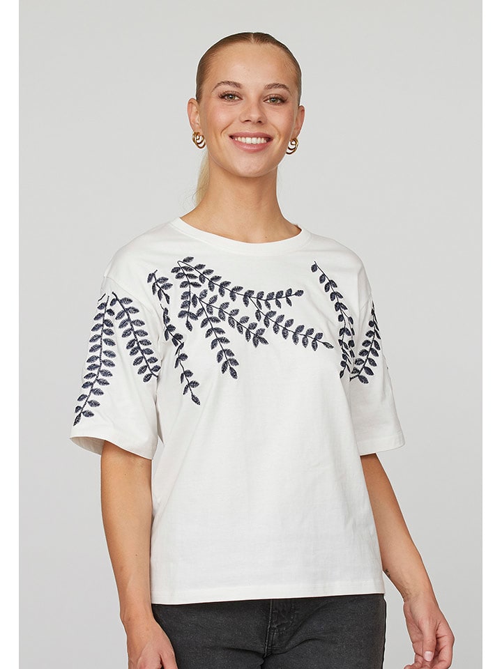 SisterS point Koszulka w kolorze biało-granatowym rozmiar: XL