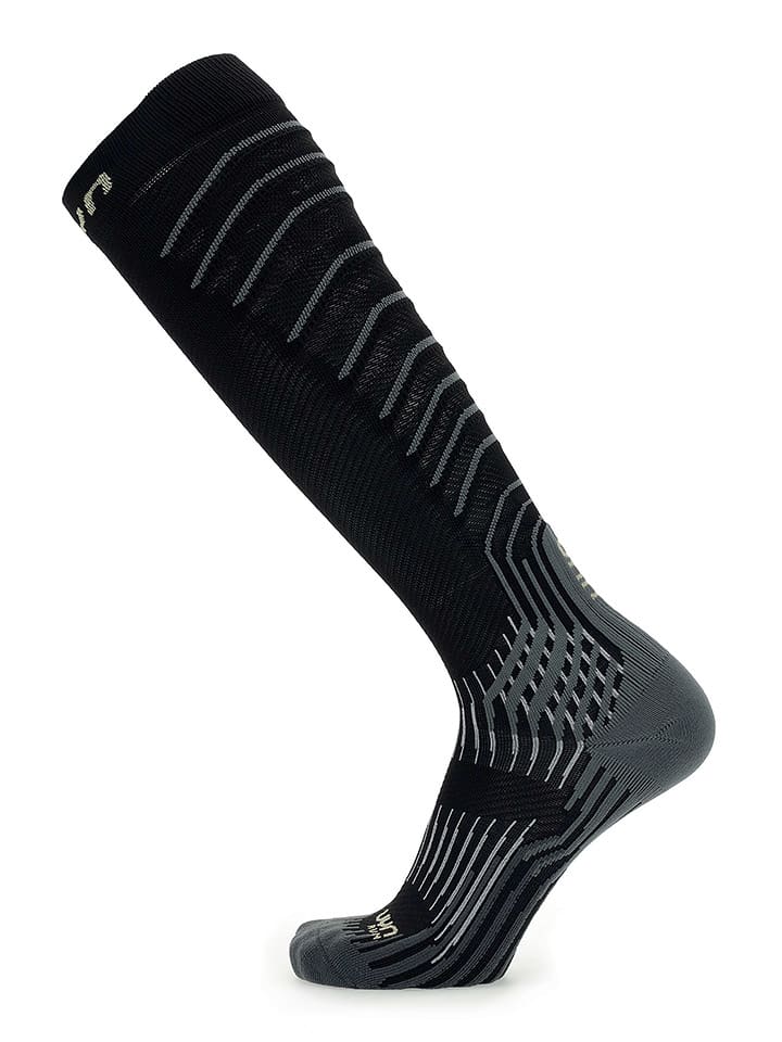 UYN Skarpety kompresyjne "One Piece 0.0" w kolorze czarno-szarym do biegania rozmiar: 35-38