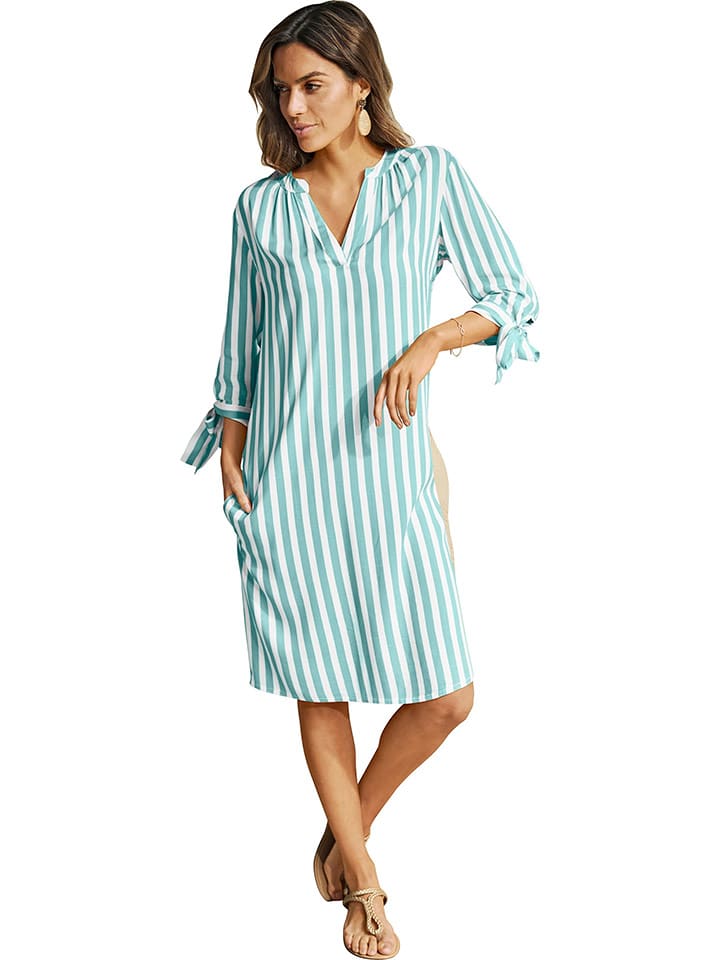 WITT WEIDEN Sukienka w kolorze miętowo-białym rozmiar: 50