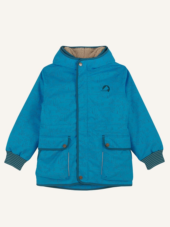 finkid Kurtka zimowa "Kamu Ice" w kolorze niebieskim rozmiar: 130/140