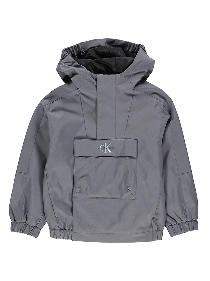 Calvin Klein Kurtka przeciwdeszczowa w kolorze szarym rozmiar: 104