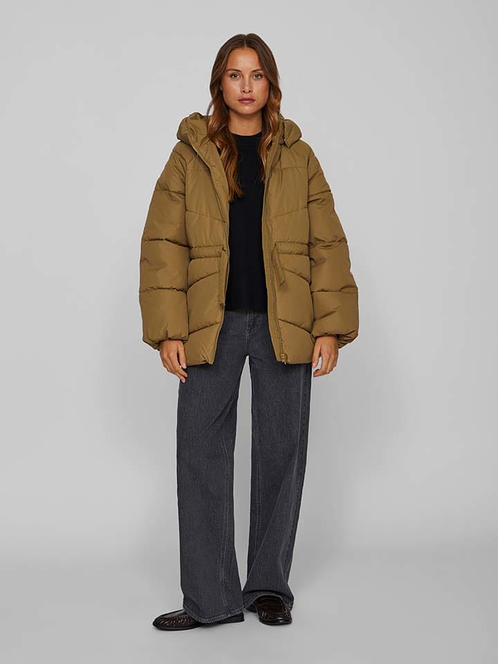 Vila Kurtka pikowana w kolorze jasnobrązowym rozmiar: 40