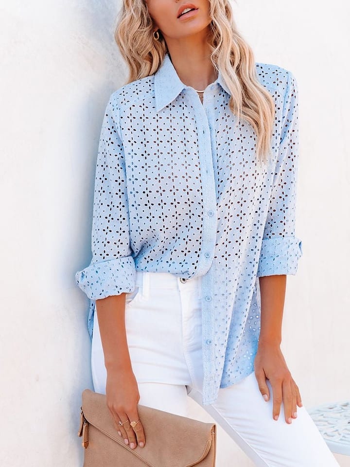 Milan Kiss Bluzka w kolorze błękitnym rozmiar: XL